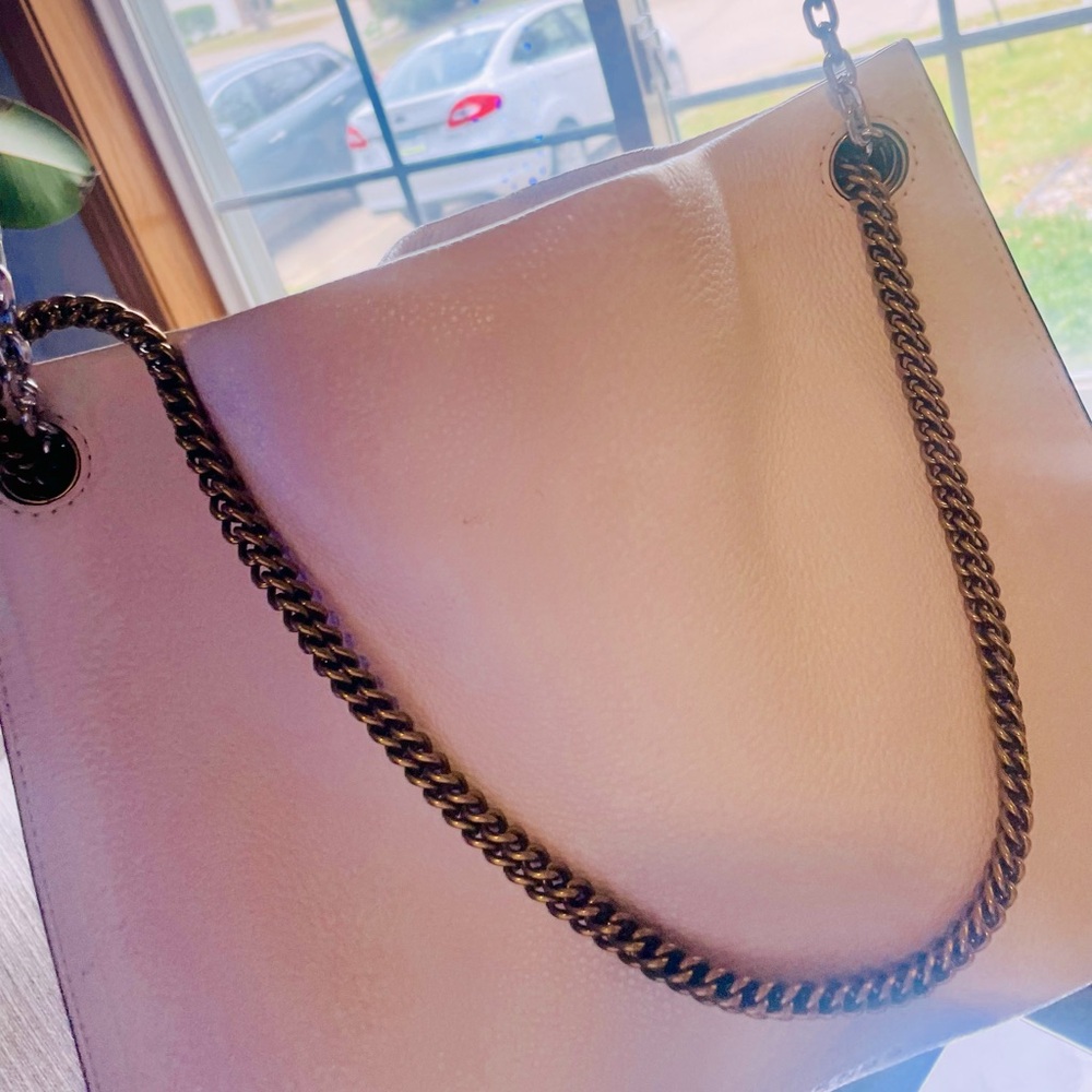 White MARC JACOBS Double Link 27 Shoulder Bag